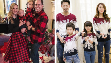 matching Christmas family outfits