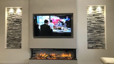 Fireplace Under TV