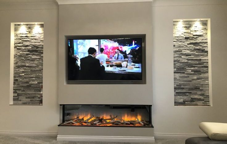 Fireplace Under TV