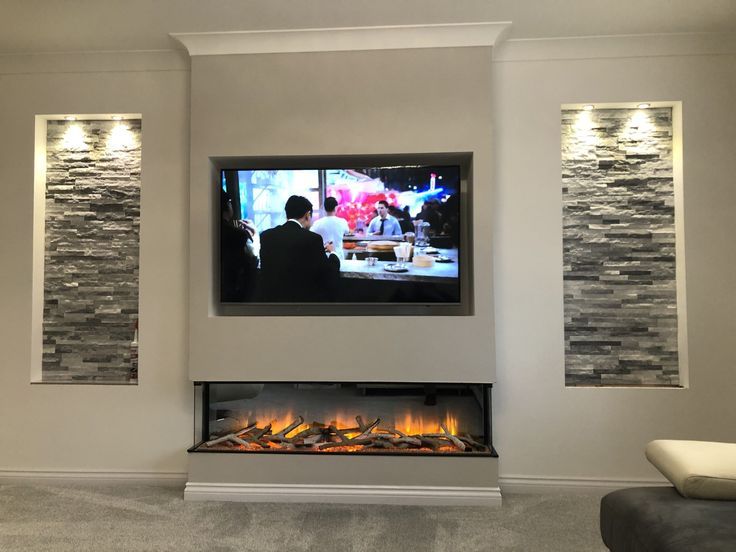 Fireplace Under TV