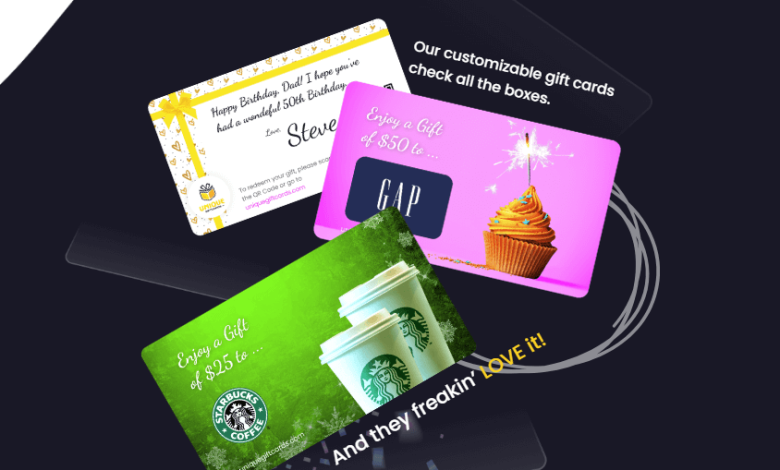 E gift cards